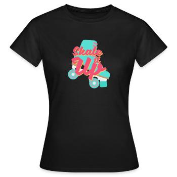 Roller Roller Roller Roller Cadeau - T-shirt Femme - noir - Devant - AI Model Female 172 dark (172cm)
