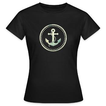 Anker - Frauen T-Shirt - Schwarz - Vorne - AI Model Female 172 dark (172cm)