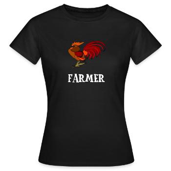 ferme - T-shirt Femme - noir - Devant - AI Model Female 172 dark (172cm)
