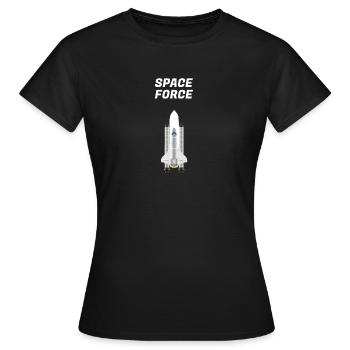 Weltraum - Frauen T-Shirt - Schwarz - Vorne - AI Model Female 172 dark (172cm)