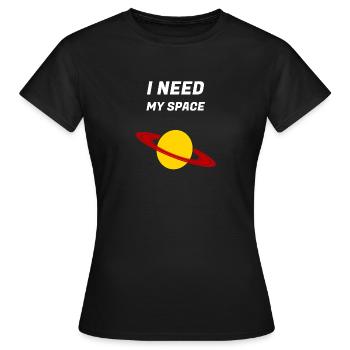 Espace - T-shirt Femme - noir - Devant - AI Model Female 172 dark (172cm)