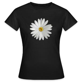 Marguerites - T-shirt Femme - noir - Devant - AI Model Female 172 dark (172cm)