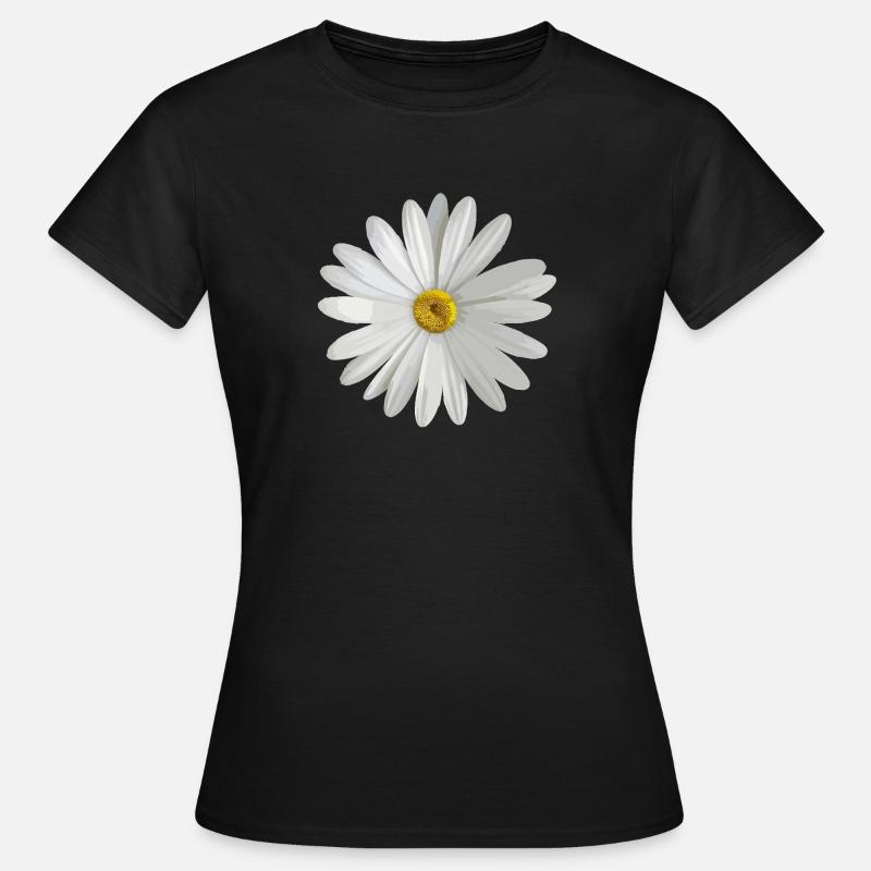 Gänseblümchen - Frauen T-Shirt - Schwarz