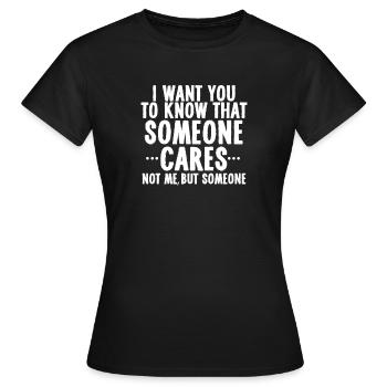 sarkastisch - Frauen T-Shirt - Schwarz - Vorne - AI Model Female 172 dark (172cm)