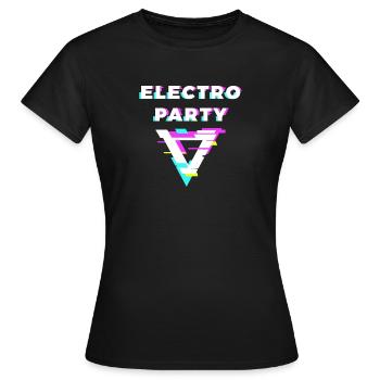 Soirée Electro - T-shirt Femme - noir - Devant - AI Model Female 172 dark (172cm)