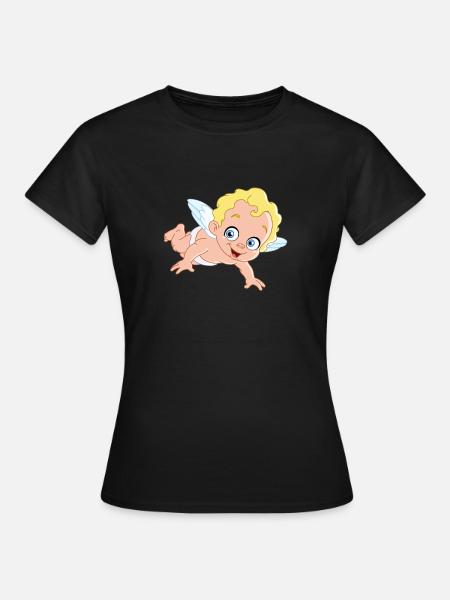 Engel - Frauen T-Shirt - Schwarz