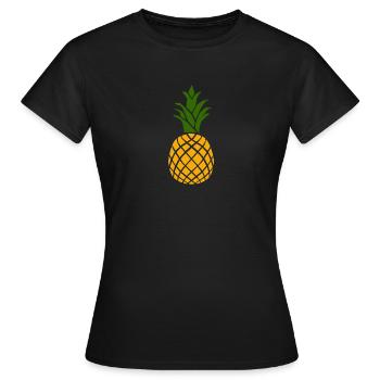 ananas - T-shirt Femme - noir - Devant - AI Model Female 172 dark (172cm)