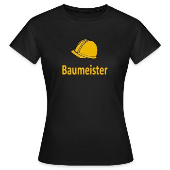 Baumeister - Frauen T-Shirt - Schwarz - Vorne - AI Model Female 172 dark (172cm)