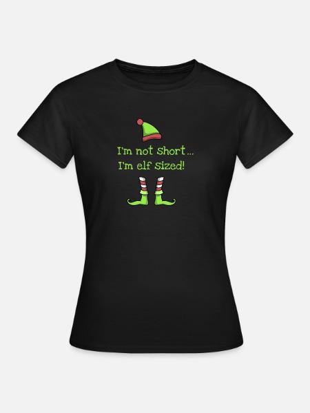 Weihnachten Elfen - Frauen T-Shirt - Schwarz