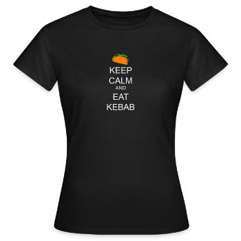 Kebab De viande de kebab - T-shirt Femme - noir - Devant - AI Model Female 172 dark (172cm)