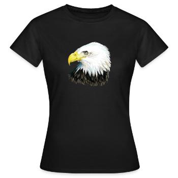 Weißkopfseeadler - Frauen T-Shirt - Schwarz - Vorne - AI Model Female 172 dark (172cm)