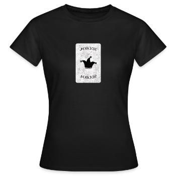 JOKER POKER GAME - T-shirt Femme - noir - Devant - AI Model Female 172 dark (172cm)