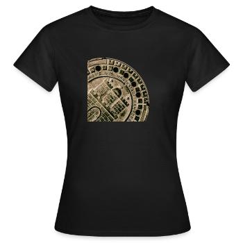 Hambourg , Armoiries, couvercles de canal - T-shirt Femme - noir - Devant - AI Model Female 172 dark (172cm)