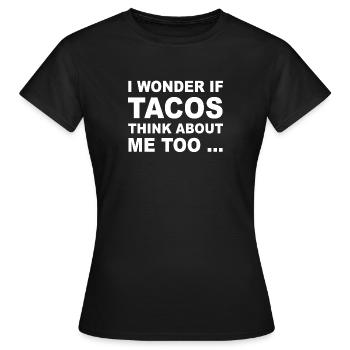 Taco - Frauen T-Shirt - Schwarz - Vorne - AI Model Female 172 dark (172cm)