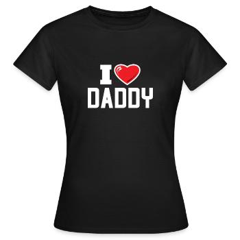 Daddy - Frauen T-Shirt - Schwarz - Vorne - AI Model Female 172 dark (172cm)