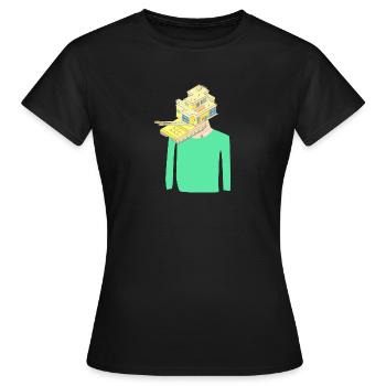 Haus Observation Spion Geschenk - Frauen T-Shirt - Schwarz - Vorne - AI Model Female 172 dark (172cm)