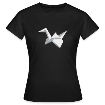 origami - T-shirt Femme - noir - Devant - AI Model Female 172 dark (172cm)