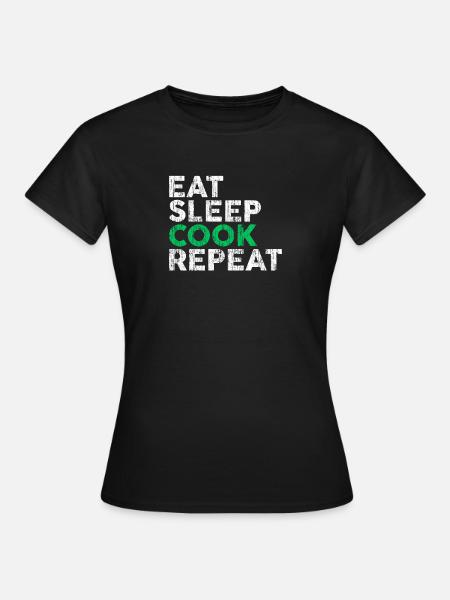 Koch kochen - Frauen T-Shirt - Schwarz