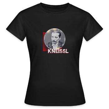 KNEISSL - Frauen T-Shirt - Schwarz - Vorne - AI Model Female 172 dark (172cm)