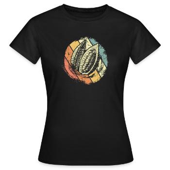 Chocolat cacao - T-shirt Femme - noir - Devant - AI Model Female 172 dark (172cm)