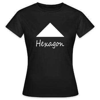 Falsche Hexagonform - Frauen T-Shirt - Schwarz - Vorne - AI Model Female 172 dark (172cm)