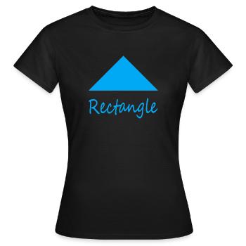 Falsche Rechteckform - Frauen T-Shirt - Schwarz - Vorne - AI Model Female 172 dark (172cm)