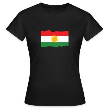 Kurdistan - Women's T-Shirt - black - Front - AI Model Female 172 dark (172cm)
