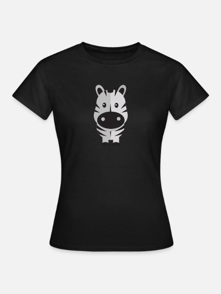 Animals Tiere Animal Print Nature 46 - Frauen T-Shirt - Schwarz