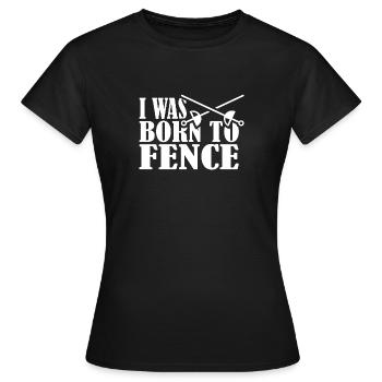 Masque de sabre d'escrime - T-shirt Femme - noir - Devant - AI Model Female 172 dark (172cm)