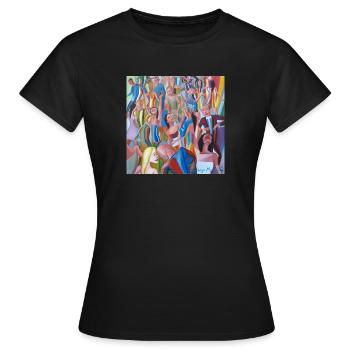 la danse - T-shirt Femme - noir - Devant - AI Model Female 172 dark (172cm)