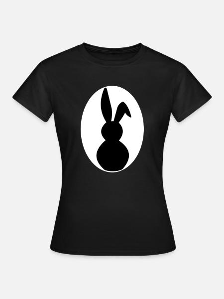 osterhase - Frauen T-Shirt - Schwarz