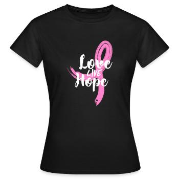 Cancer Fight Cancer World Cancer Day Fuck CANCER Cancer - Women's T-Shirt - black - Front - AI Model Female 172 dark (172cm)