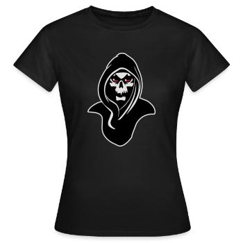 Der Tod kapuze - Frauen T-Shirt - Schwarz - Vorne - AI Model Female 172 dark (172cm)