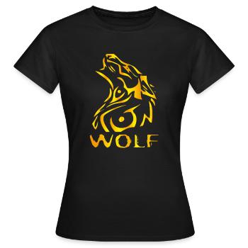 LOUP - LOUP - T-shirt Femme - noir - Devant - AI Model Female 172 dark (172cm)