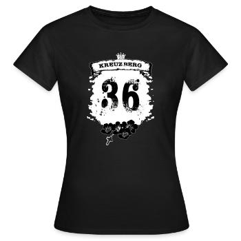 Kreuzberg Berlin - T-shirt Femme - noir - Devant - AI Model Female 172 dark (172cm)