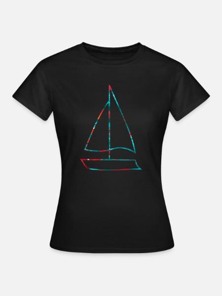 Bateau Voilier - T-shirt Femme - noir