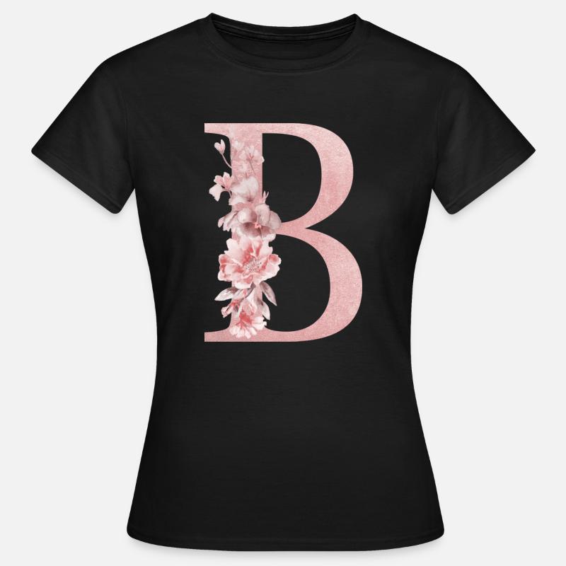Buchstabe B - Frauen T-Shirt - Schwarz
