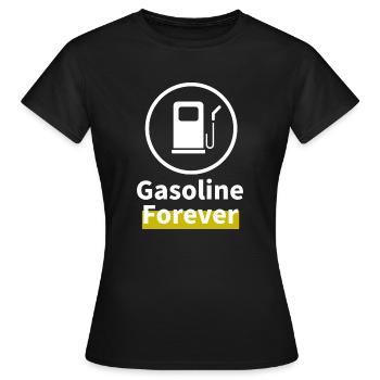 Gasoline Forever - Women's T-Shirt - black - Front - AI Model Female 172 dark (172cm)