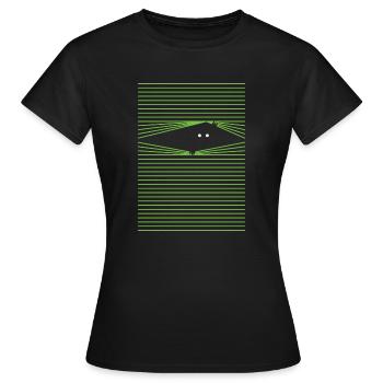 rouleau d’ombre - T-shirt Femme - noir - Devant - AI Model Female 172 dark (172cm)