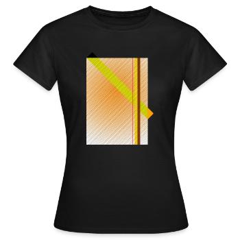 diagonal field - Frauen T-Shirt - Schwarz - Vorne - AI Model Female 172 dark (172cm)