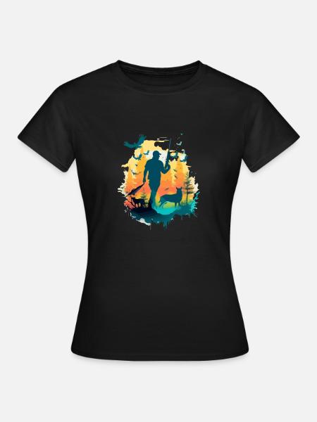 Marcus der Jäger - Frauen T-Shirt - Schwarz