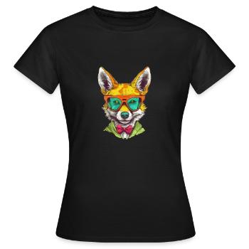 Axel the jackal - Women's T-Shirt - black - Front - AI Model Female 172 dark (172cm)