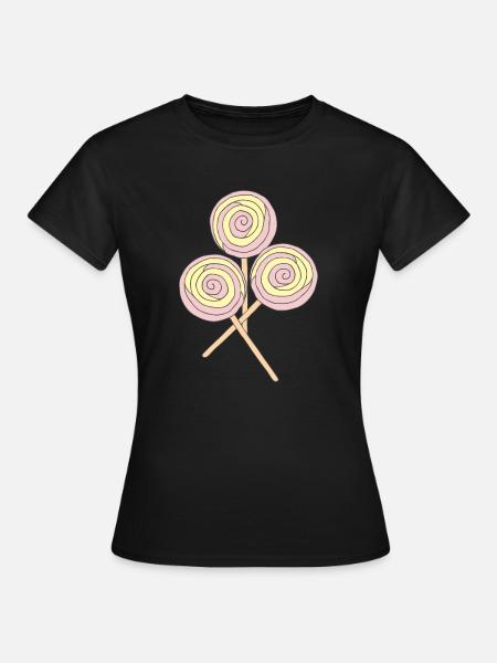 lollipop 3 - Frauen T-Shirt - Schwarz