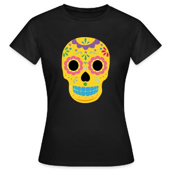 Yellow Skull - Women's T-Shirt - black - Front - AI Model Female 172 dark (172cm)