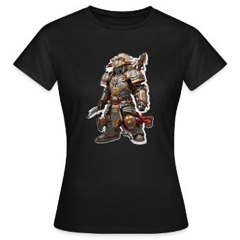 Knight Fantasy - Women's T-Shirt - black - Front - AI Model Female 172 dark (172cm)