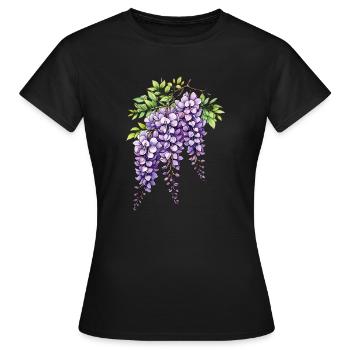 Lila - Frauen T-Shirt - Schwarz - Vorne - AI Model Female 172 dark (172cm)