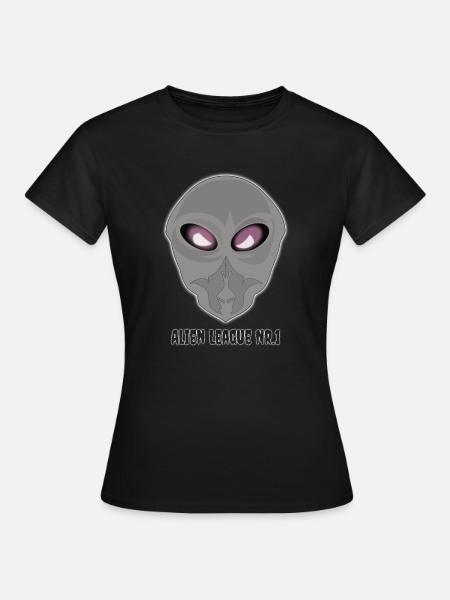 Alien Leaque Nr.1 - Frauen T-Shirt - Schwarz