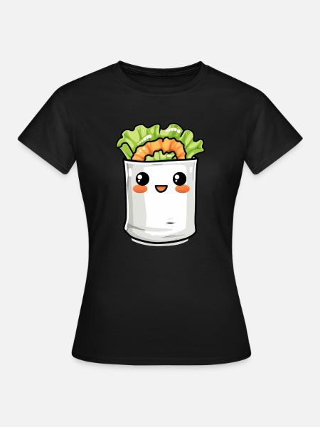 Lustiges Burrito Comic - Frauen T-Shirt - Schwarz