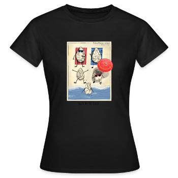 Silex am Strand 2 - Frauen T-Shirt - Schwarz - Vorne - AI Model Female 172 dark (172cm)