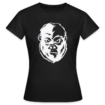 Gorilla Face Animal - Women's T-Shirt - black - Front - AI Model Female 172 dark (172cm)